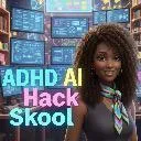 Logo ADHD AI <mark>Hack</mark> Skool 🤖