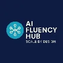Logo AI <mark>Fluency</mark> Hub Scale by Design