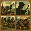Logo Firearms, Hunting, and Cooking