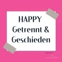 Logo <mark>Happy</mark> Getrennt & Geschieden