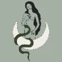 Logo HIGH <mark>PRIESTESS</mark> HEALING TAROT