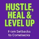 Logo Hustle Heal and Level Up