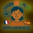 Logo Learn and play with <mark>languages</mark>