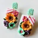 Logo Polymer <mark>Clay</mark> Earring Design