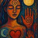 Logo Quantum quill creative healing