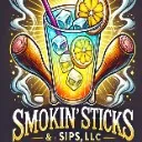Logo Smokin <mark>Sticks</mark> and Sips