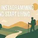 Logo Stop Instagraming Start Living