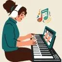 Logo <mark>Playful</mark> Piano for Grownups