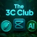 Logo The 3C Club CanvaCapCutChatGPT