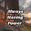 Logo Always Having Power