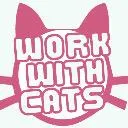 Logo Work With Cats🐈 Podcast
